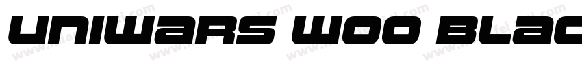 Uniwars W00 Black字体转换